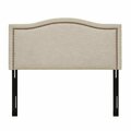 Madison Park Nadine Upholstery Headboard, King, Natural MP116-0354